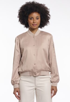 Rino - Pelle Bomber Jacket Banner.7002621 Jackets Smoked Pearl