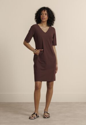 Studio Anneloes Silvie Ssl Dress 14001 Jurk 8600 Chestnut