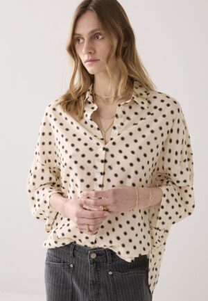 Summum Blouse Blury Dots 2s3434-12390 Blouse 122 Ivory