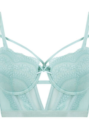 Alternative view of Hunkemöller Voorgevormde longline beugel bh Ashley Blauw