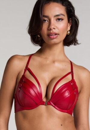 Hunkemöller Voorgevormde push-up beugel bh Faye Rood