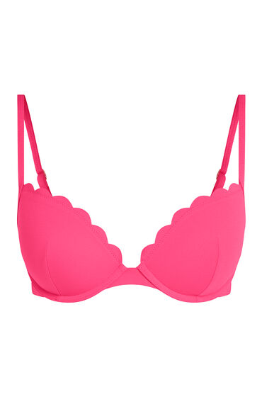 Hunkemöller Voorgevormde push-up beugel bikinitop Scallop Cup A - E Roze - Afbeelding 2