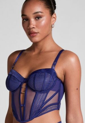Hunkemöller Niet-voorgevormde longline beugel bh Missy Blauw