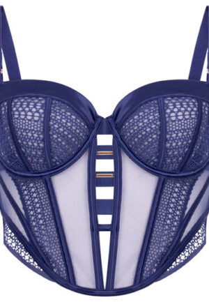 Alternative view of Hunkemöller Niet-voorgevormde longline beugel bh Missy Blauw