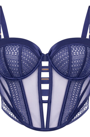Hunkemöller Niet-voorgevormde longline beugel bh Missy Blauw - Afbeelding 2