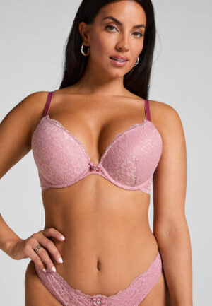 Hunkemöller Voorgevormde push-up beugel bh Marine Roze