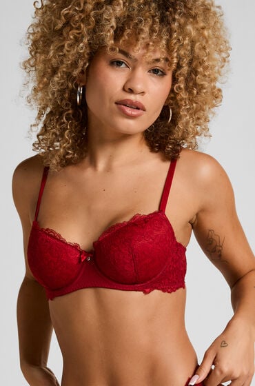 Hunkemöller Voorgevormde beugel bh Marine Rood