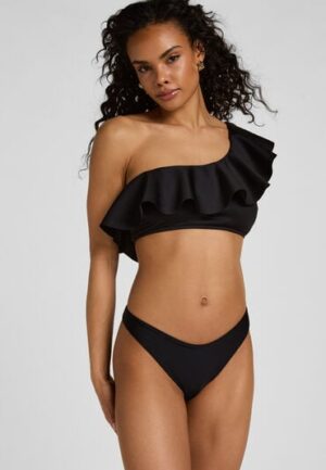 Hunkemöller Hoog Uitgesneden Bikinibroekje Luxe Zwart