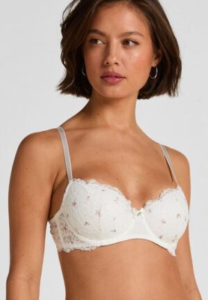 Hunkemöller Voorgevormde beugel bh Marine Wit