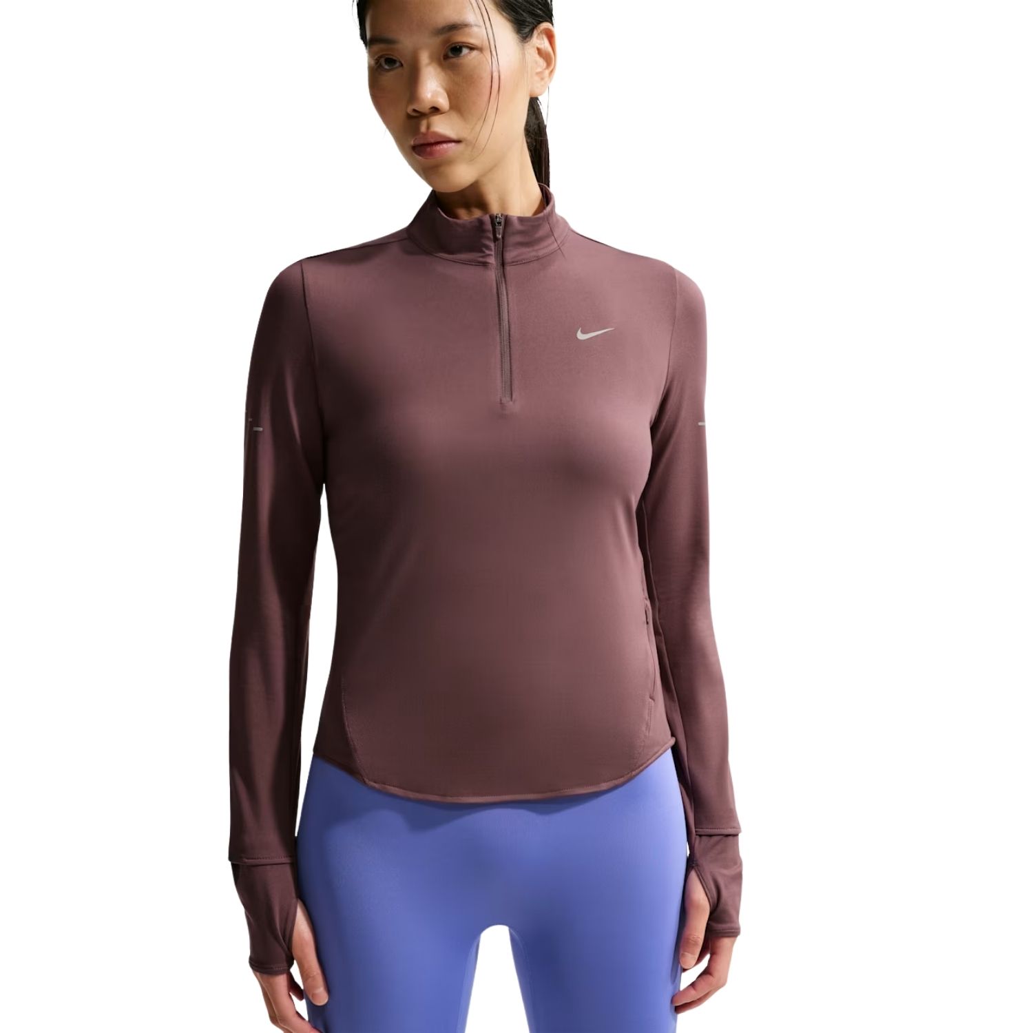 Nike Swift Dri-Fit Half Zip UV Sportshirt Dames L/40