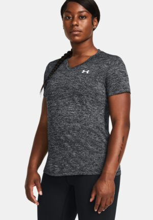 Under Armour Tech Twist V-Neck Sportshirt Dames L/40