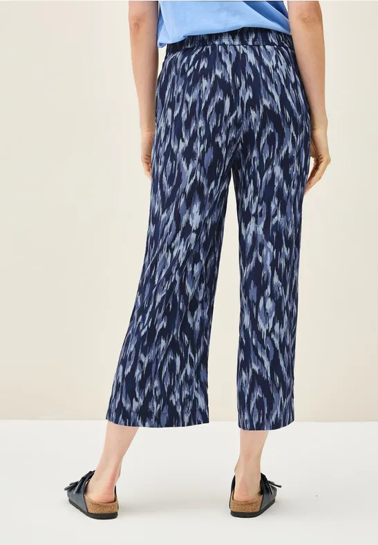 3/4 Broek met gedessineerde Wide Legs - Afbeelding 3