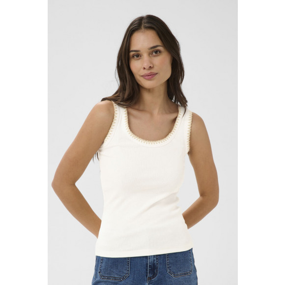 Kaffe - Wit | unisex | Top | Wit | S | regular | Kamst mode