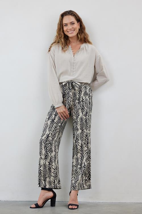 Pants Comfy Sand Palm leaves print - Afbeelding 2