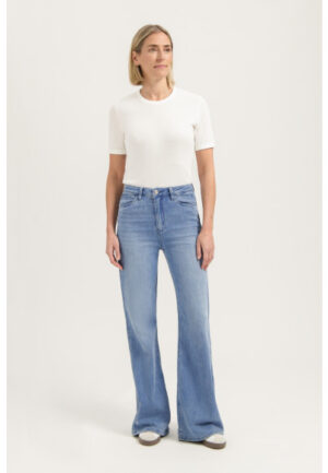 Florez - Blauw | Dames | Jeans | Blauw | 24 | regular | Kamst mode