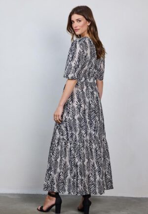 Dress Bonita Sand Palm leaves print