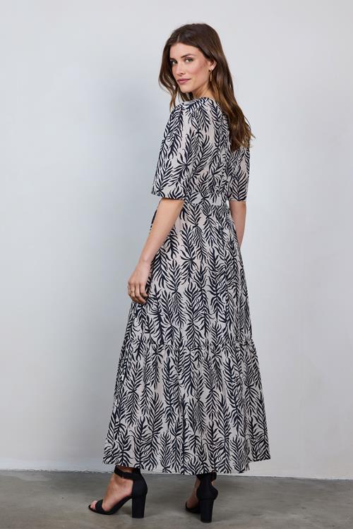 Dress Bonita Sand Palm leaves print