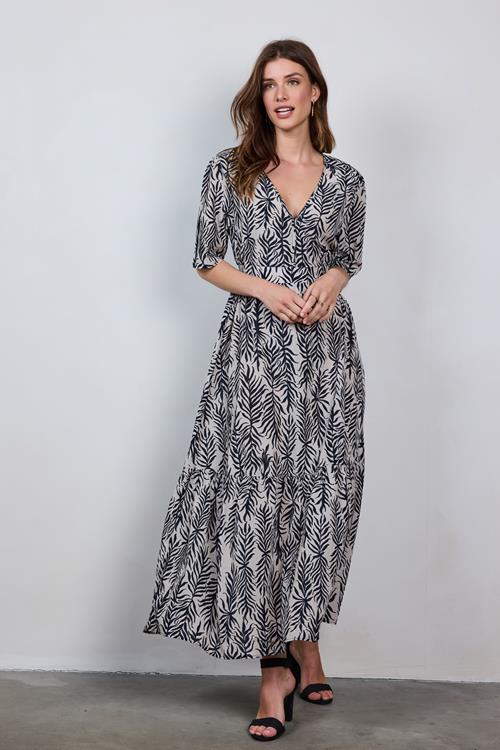 Dress Bonita Sand Palm leaves print - Afbeelding 2