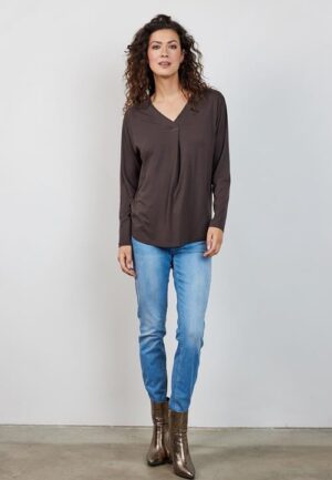 Loose tee Cindy Chocolate brown