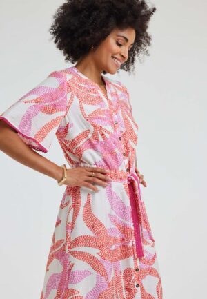Dress Dayla Pink Bahia print
