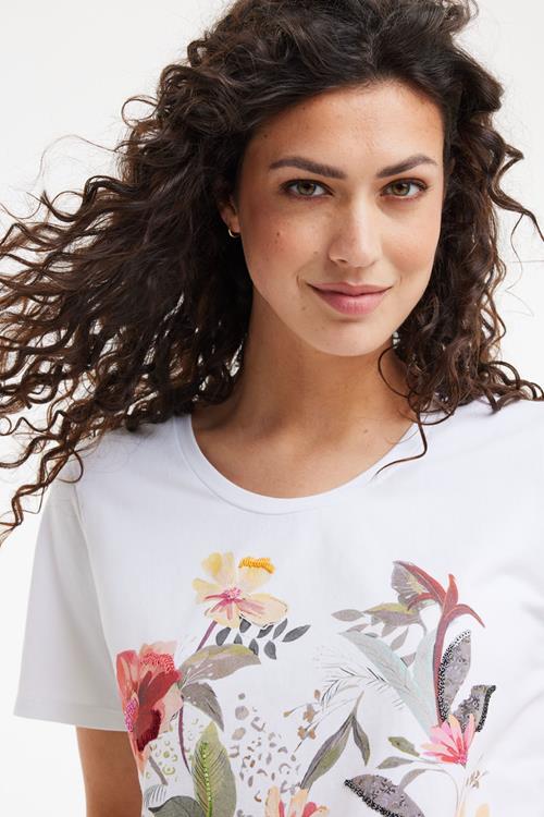 T-shirt Celeb White Magnificent panel - Afbeelding 3