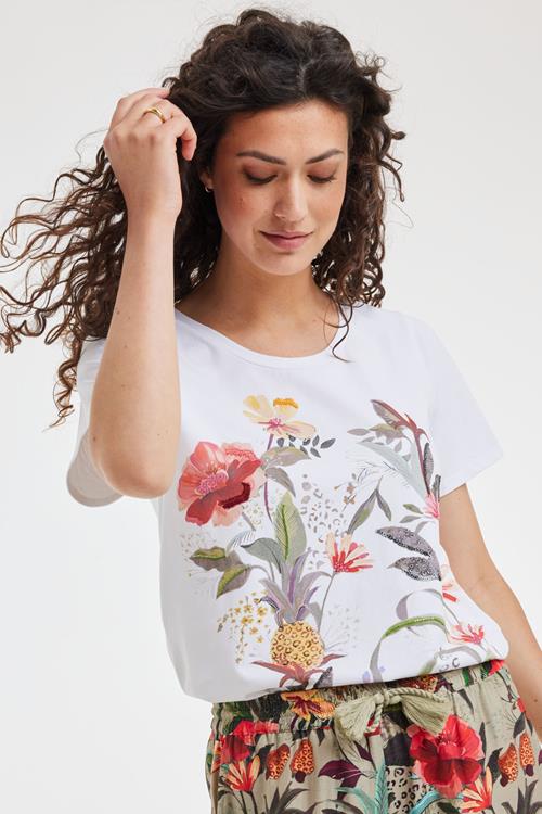 T-shirt Celeb White Magnificent panel - Afbeelding 2