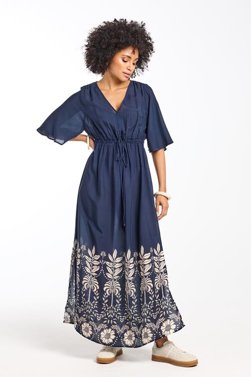 Dress Cherish Blue Coast print