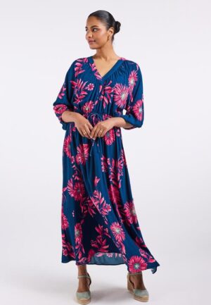 Alternative view of Dress Soulmate Blue Mangrove print