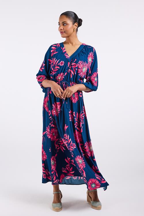 Dress Soulmate Blue Mangrove print - Afbeelding 2
