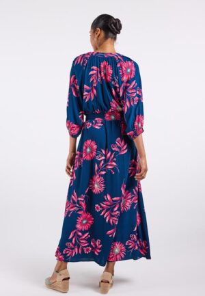 Dress Soulmate Blue Mangrove print