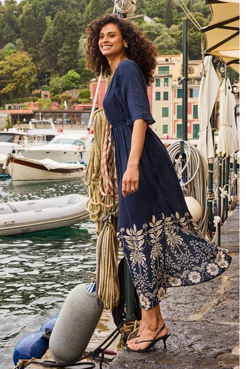 Dress Cherish Blue Coast print - Afbeelding 2