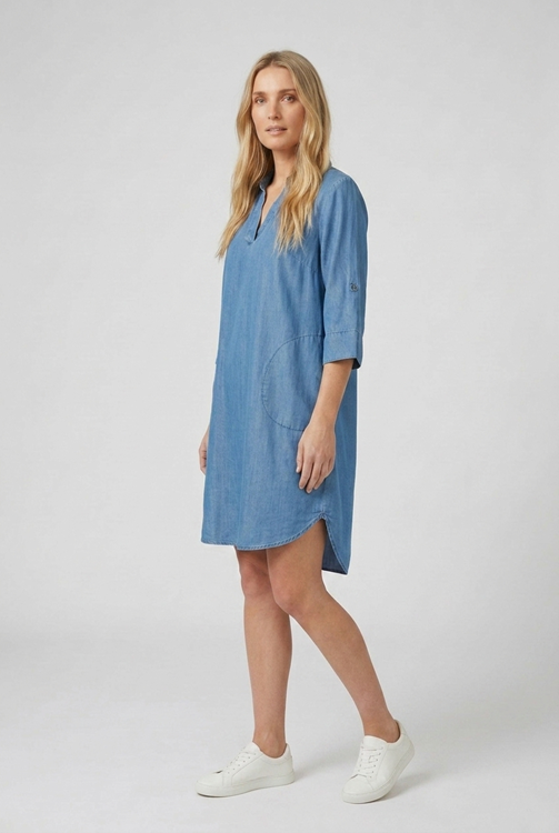 Tunic Vulcano Denim mid blue - Afbeelding 3