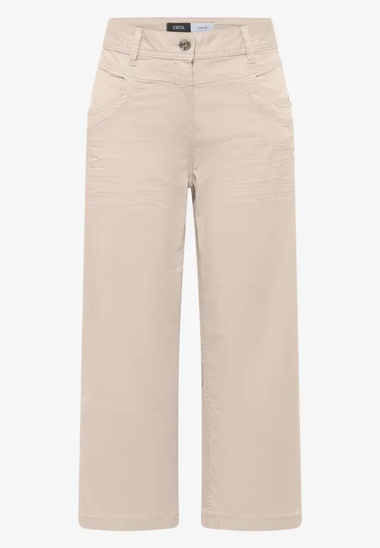 7/8 High Waist broek met uitlopende pijpen in Loose Fit - Afbeelding 2