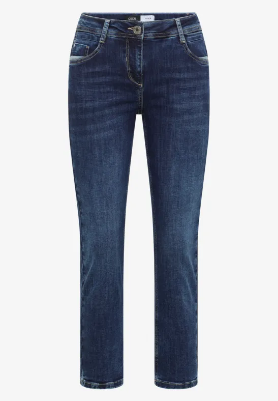7/8 Mid Waist Slim Leg jeans in casual fit - Afbeelding 2