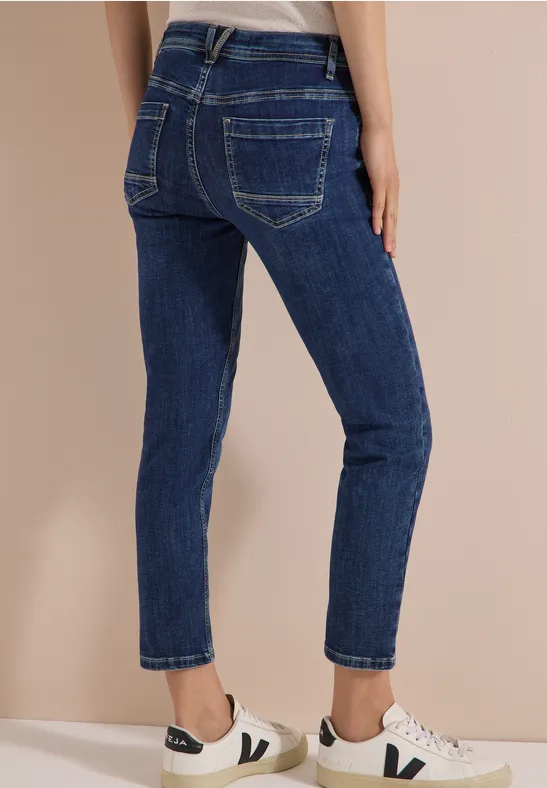 7/8 Mid Waist Slim Leg jeans in casual fit - Afbeelding 3