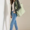 7/8 Mid Waist Slim Legs jeans in casual fit