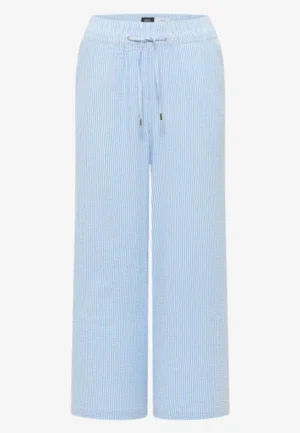 Alternative view of 7/8 Wide Legs broek in seersucker kwaliteit