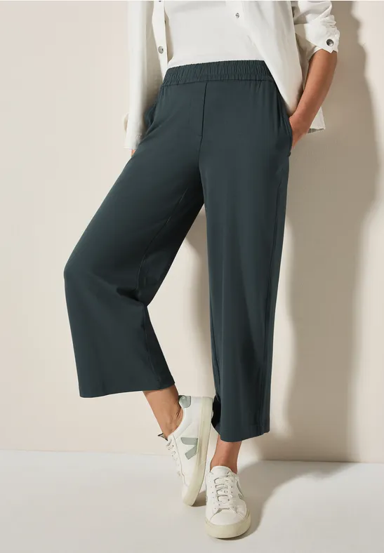 7/8 Wide Legs jersey broek