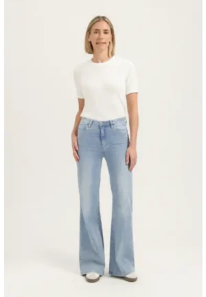 Florez - Blauw | Dames | Jeans | Blauw | 33 | regular | Kamst mode