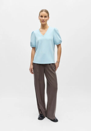 Object - Blauw | Dames | Top | Blauw | M | regular | Kamst mode