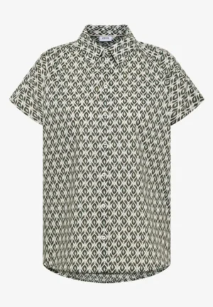 Alternative view of Blouse met korte mouwen en minimale print