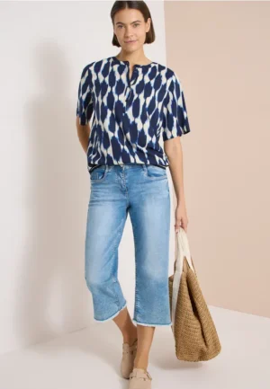 Blouse met korte mouwen
