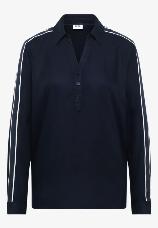 Blouse met tape details - Afbeelding 2
