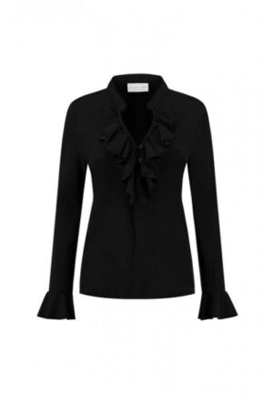 Helena Hart - Zwart | Dames | Blouse | Zwart | XL | regular | Kamst mode