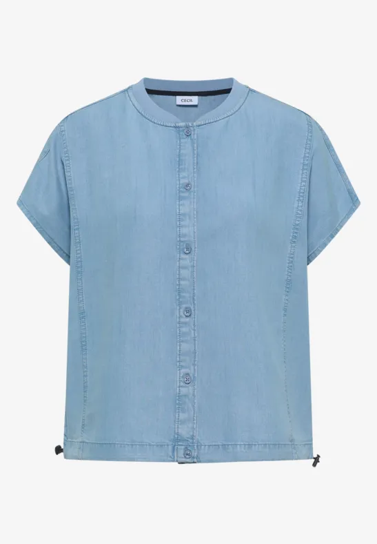 Blouson blouse van lyocell - Afbeelding 2