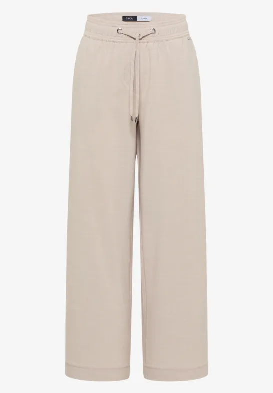 Broek met High Waist en Wide Leg pijpen in een Loose Fit pasvorm - Afbeelding 2