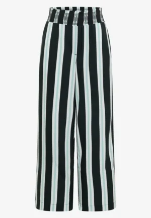 Alternative view of Broek met High Waist en Wide Leg pijpen met strepen