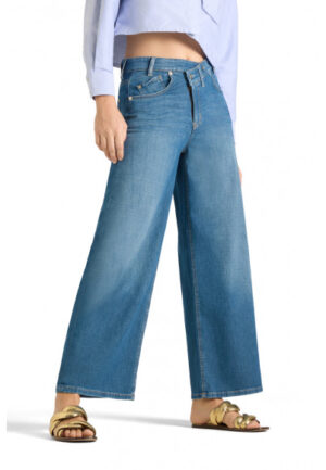 Cambio - Blauw | Dames | Broek | Blauw | 38 | regular | Kamst mode