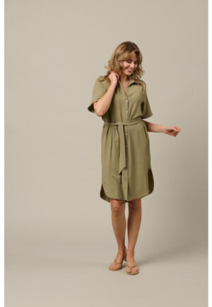 &Co - Groen | Dames | Jurk | Groen | L | regular | Kamst mode