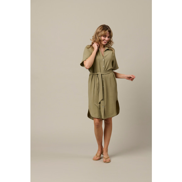 &Co - Groen | Dames | Jurk | Groen | L | regular | Kamst mode
